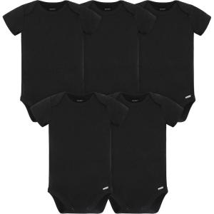 image:imageGerber Baby 5 Pack Onesies Multipacks Bundle Interlock 180 GsmBlack