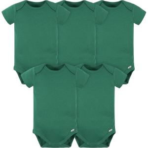 image:imageGerber Baby 5 Pack Onesies Multipacks Bundle Interlock 180 GsmKelly Green
