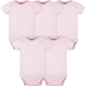 image:imageGerber Baby 5 Pack Onesies Multipacks Bundle Interlock 180 GsmLight Pink
