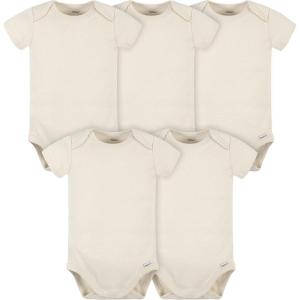 image:imageGerber Baby 5 Pack Onesies Multipacks Bundle Interlock 180 GsmNatural