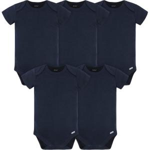 image:imageGerber Baby 5 Pack Onesies Multipacks Bundle Interlock 180 GsmNavy