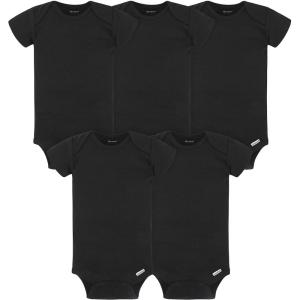 image:imageGerber Baby 5pack Solid Onesies BodysuitsBlack
