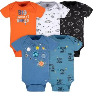 image:imageGerber Baby Boys 5pack Variety Onesies BodysuitsSpace