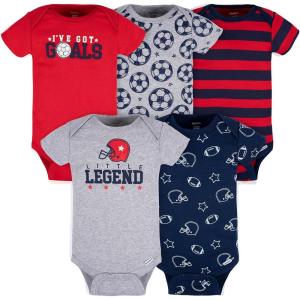 image:imageGerber Baby Boys 5pack Variety Onesies BodysuitsSports Blue