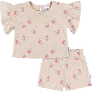 image:imageGerber Baby Girls Shirt and Shorts SetHeather Strawberry