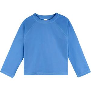 image:imageGerber Baby Toddler UPF 50 Long Sleeve Rashguard Swim ShirtBlue