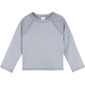image:imageGerber Baby Toddler UPF 50 Long Sleeve Rashguard Swim ShirtGrey
