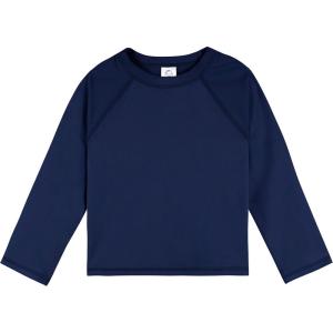 image:imageGerber Baby Toddler UPF 50 Long Sleeve Rashguard Swim ShirtNavy