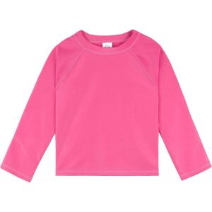 image:imageGerber Baby Toddler UPF 50 Long Sleeve Rashguard Swim ShirtPink