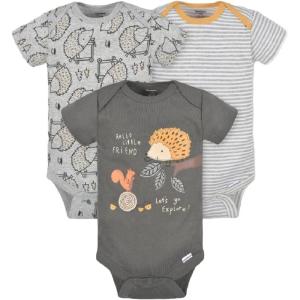 image:imageGerber Unisex Baby 5Pack Short Sleeve Variety Onesies Bodysuits Little Friend3 18 Months