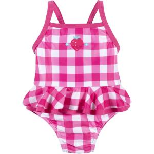 image:imageGerber girls Onepiece SwimsuitPink Gingham Strawberry