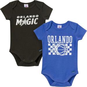 image:imageGerber unisexbaby NBA Team 2 Pack Short Sleeve Onesie BodysuitsOrlando Magic