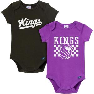 image:imageGerber unisexbaby NBA Team 2 Pack Short Sleeve Onesie BodysuitsSacramento Kings
