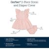 image:imageGerber Baby Girls 2 Piece Dress and Diaper Cover SetGingham
