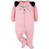 image:imageGerber Baby Girls 2Pack Sleep N Play Leopard Pink 03 Months