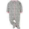 image:imageGerber Baby Girls 2Pack Sleep N Play Leopard Pink 03 Months