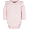 image:imageGerber Baby Girls 2pack Long Ruffle Sleeve OnesiesConfetti