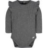 image:imageGerber Baby Girls 2pack Long Ruffle Sleeve OnesiesConfetti