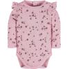 image:imageGerber Baby Girls 2pack Long Ruffle Sleeve OnesiesDandelions