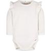 image:imageGerber Baby Girls 2pack Long Ruffle Sleeve OnesiesFlower Toss