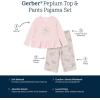 image:imageGerber Baby Girls 2piece Pajama Set Top amp Loosefitting PantsDeer