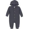 image:imageGerber Baby Girls Baby Boys Hooded RomperCharcoal