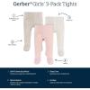 image:imageGerber Baby Girls Footed Sweater Knit TightsLight Grey Heather