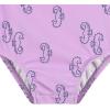 image:imageGerber Baby Girls Toddler Long Sleeve One Piece Rashguard SwimsuitPurple Seahorses