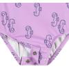image:imageGerber Baby Girls Toddler Long Sleeve One Piece Rashguard SwimsuitPurple Seahorses