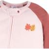 image:imageGerber Baby Girls Toddler Loose Fit Fleece Footed Pajamas 2Pack Pink Leaves 4T