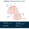 image:imageGerber Baby Girls Toddler Sleeveless Tank Top and Shorts SetBlush
