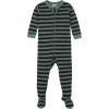 image:imageGerber BabyBoys 2Pack Footed PajamasBear Green Stripes White