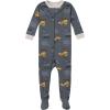 image:imageGerber BabyBoys 2Pack Footed PajamasDump Truck Grey