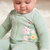 image:imageGerber BabyGirls 4 Pack Sleep N Play FootieGolden Floral