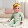 image:imageGerber BabyGirls 4 Pack Sleep N Play FootieGolden Floral