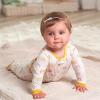 image:imageGerber BabyGirls 4 Pack Sleep N Play FootieGolden Floral