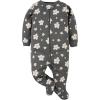 image:imageGerber BabyGirls 4 Pack Sleep N Play FootieLeopard Pink