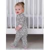 image:imageGerber BabyGirls 4 Pack Sleep N Play FootieLeopard Pink