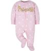 image:imageGerber BabyGirls 4 Pack Sleep N Play FootiePrincess Pink