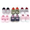 image:imageGerber BabyGirls Crib Shoes Newborn Infant Toddler Girls Mary JaneChambray Bow