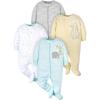 image:image4Pack Baby Neutral Sheep Sleep N PlaysAnimals Green