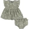 image:imageGerber Baby Girls 2 Piece Dress and Diaper Cover SetPalms