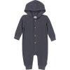 image:imageGerber Baby Girls Baby Boys Hooded RomperCharcoal