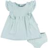 image:imageGerber Baby Girls Cotton Dress and Diaper Cover SetAqua Blue