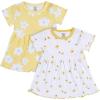image:imageGerber Baby Girls Toddler 2Pack Short Sleeve Cotton DressesYellow Floral
