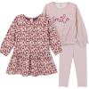 image:imageGerber Baby Girls Toddler Girls 3piece Dress Top and Legging SetPink