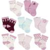 image:imageGerber babygirls 8pair Wiggle Proof SockCasual SockLavender Garden