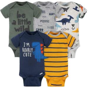 image:imageGerber Baby Boys 5pack Variety Onesies BodysuitsMulticolor