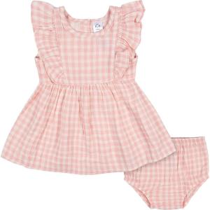 image:imageGerber Baby Girls 2 Piece Dress and Diaper Cover SetGingham