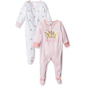 image:imageGerber Baby Girls 2pack Sleep N Play Footie Princess Arrival 69 Months US
